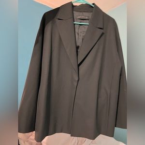Zara Oversized Single Button Black Blazer Medium